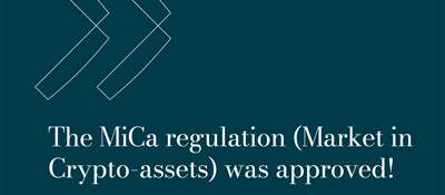 The MiCa (Markets in Crypto-assets) was approved today!